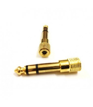Jack stereo adapter plug 6.35mm - 3.5mm